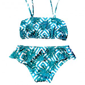 Conjunto Niña Hojas Palmeras Calipso