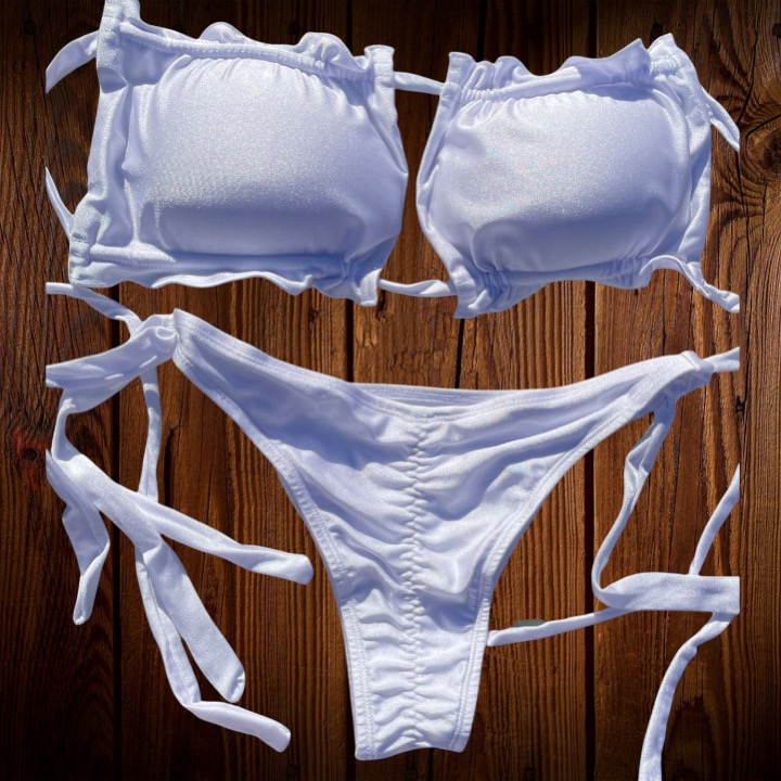 Top Mare blanco satinado