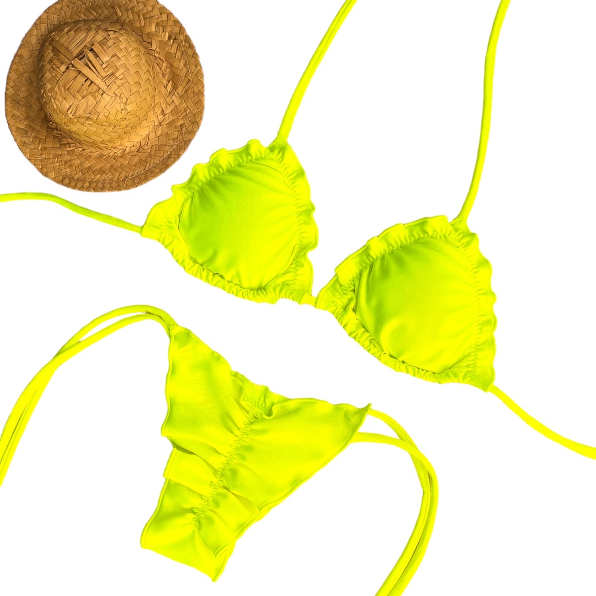 Conjunto kai mía amarillo satinado - Imagen 2