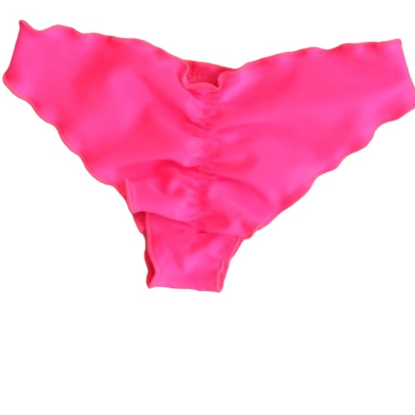 Bottom de bikini brasileño culote push up Rosa Satinado Maia