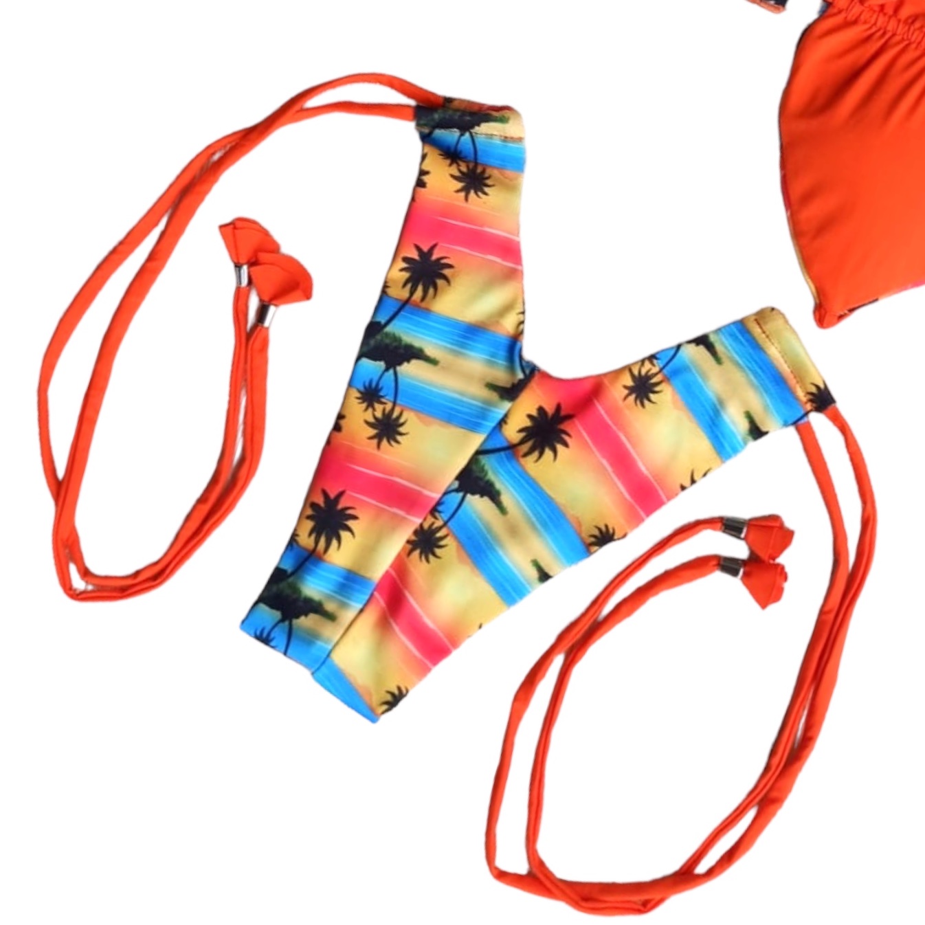 Bottom bikini Brasileño amarras push up Mini palmeiras Annia - Imagen 2