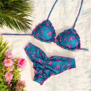 Conjunto Kai maia destellos rosa