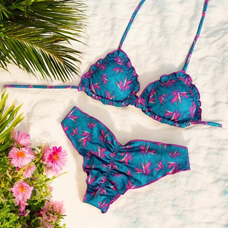 Conjunto Kai maia destellos rosa